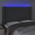 Tăblie de pat cu LED, gri închis, 147x16x118/128 cm, textil GartenMobel Dekor