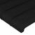Tăblie de pat cu LED, negru, 163x16x118/128 cm, textil GartenMobel Dekor