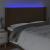 Tăblie de pat cu LED, maro închis, 163x16x118/128 cm, textil GartenMobel Dekor
