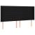 Tăblie de pat cu LED, negru, 183x16x118/128 cm, textil GartenMobel Dekor
