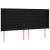 Tăblie de pat cu LED, negru, 203x16x118/128 cm, textil GartenMobel Dekor