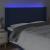 Tăblie de pat cu LED, albastru, 203x16x118/128 cm, textil GartenMobel Dekor