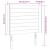 Tăblie de pat cu LED, roz, 83x16x118/128 cm, catifea GartenMobel Dekor