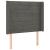 Tăblie de pat cu LED, gri închis, 93x16x118/128 cm, catifea GartenMobel Dekor