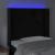 Tăblie de pat cu LED, negru, 93x16x118/128 cm, catifea GartenMobel Dekor