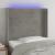 Tăblie de pat cu LED, gri deschis, 103x16x118/128 cm, catifea GartenMobel Dekor