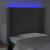 Tăblie de pat cu LED, gri închis, 103x16x118/128 cm, catifea GartenMobel Dekor