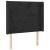 Tăblie de pat cu LED, negru, 103x16x118/128 cm, catifea GartenMobel Dekor