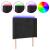 Tăblie de pat cu LED, negru, 103x16x118/128 cm, catifea GartenMobel Dekor