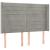 Tăblie de pat cu LED, gri deschis, 147x16x118/128 cm, catifea GartenMobel Dekor