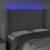 Tăblie de pat cu LED, gri deschis, 147x16x118/128 cm, catifea GartenMobel Dekor
