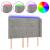 Tăblie de pat cu LED, gri deschis, 147x16x118/128 cm, catifea GartenMobel Dekor