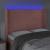 Tăblie de pat cu LED, roz, 147x16x118/128 cm, catifea GartenMobel Dekor