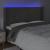 Tăblie de pat cu LED, gri închis, 163x16x118/128 cm, catifea GartenMobel Dekor