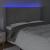 Tăblie de pat cu LED, gri deschis, 183x16x118/128 cm, catifea GartenMobel Dekor