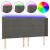 Tăblie de pat cu LED, gri închis, 183x16x118/128 cm, catifea GartenMobel Dekor