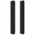 Tăblie de pat cu LED, negru, 203x16x118/128 cm, catifea GartenMobel Dekor