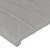 Tăblie de pat cu LED, gri deschis, 93x16x118/128 cm, textil GartenMobel Dekor