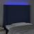 Tăblie de pat cu LED, albastru, 93x16x118/128 cm, textil GartenMobel Dekor