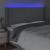 Tăblie de pat cu LED, gri deschis, 183x16x118/128 cm, textil GartenMobel Dekor