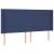 Tăblie de pat cu LED, albastru, 203x16x118/128 cm, textil GartenMobel Dekor