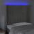 Tăblie de pat cu LED, gri deschis, 83x16x118/128 cm, catifea GartenMobel Dekor