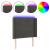 Tăblie de pat cu LED, gri închis, 83x16x118/128 cm, catifea GartenMobel Dekor