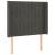 Tăblie de pat cu LED, gri închis, 83x16x118/128 cm, catifea GartenMobel Dekor