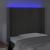 Tăblie de pat cu LED, gri închis, 83x16x118/128 cm, catifea GartenMobel Dekor