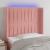 Tăblie de pat cu LED, roz, 83x16x118/128 cm, catifea GartenMobel Dekor