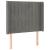 Tăblie de pat cu LED, gri deschis, 93x16x118/128 cm, catifea GartenMobel Dekor