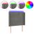 Tăblie de pat cu LED, gri deschis, 93x16x118/128 cm, catifea GartenMobel Dekor