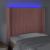 Tăblie de pat cu LED, roz, 93x16x118/128 cm, catifea GartenMobel Dekor