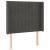 Tăblie de pat cu LED, gri închis, 103x16x118/128 cm, catifea GartenMobel Dekor