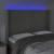 Tăblie de pat cu LED, gri deschis, 147x16x118/128 cm, catifea GartenMobel Dekor