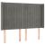 Tăblie de pat cu LED, gri deschis, 147x16x118/128 cm, catifea GartenMobel Dekor