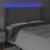 Tăblie de pat cu LED, gri deschis, 163x16x118/128 cm, catifea GartenMobel Dekor