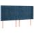 Tăblie de pat cu LED, albastru închis, 163x16x118/128cm catifea GartenMobel Dekor