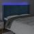 Tăblie de pat cu LED, albastru închis, 163x16x118/128cm catifea GartenMobel Dekor