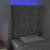 Tăblie de pat cu LED, gri deschis, 83x16x118/128 cm, catifea GartenMobel Dekor