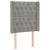 Tăblie de pat cu LED, gri deschis, 83x16x118/128 cm, catifea GartenMobel Dekor