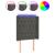 Tăblie de pat cu LED, gri închis, 83x16x118/128 cm, catifea GartenMobel Dekor