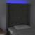 Tăblie de pat cu LED, gri închis, 83x16x118/128 cm, catifea GartenMobel Dekor