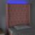 Tăblie de pat cu LED, roz, 83x16x118/128 cm, catifea  GartenMobel Dekor
