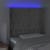 Tăblie de pat cu LED, gri deschis, 103x16x118/128 cm, catifea GartenMobel Dekor