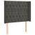 Tăblie de pat cu LED, gri închis, 103x16x118/128 cm, catifea GartenMobel Dekor