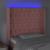 Tăblie de pat cu LED, roz, 103x16x118/128 cm, catifea GartenMobel Dekor