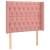 Tăblie de pat cu LED, roz, 103x16x118/128 cm, catifea GartenMobel Dekor