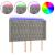 Tăblie de pat cu LED, gri deschis, 163x16x118/128 cm, catifea GartenMobel Dekor