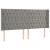 Tăblie de pat cu LED, gri deschis, 183x16x118/128 cm, catifea GartenMobel Dekor